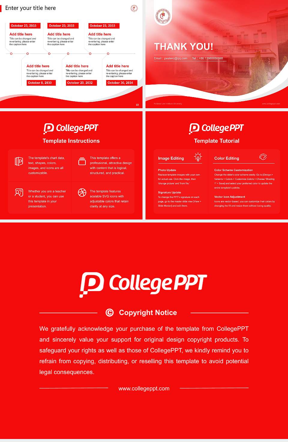 National Law Institute University Lecture Sharing and Networking Event PPT Template4:3 ratio PPT effect preview image4