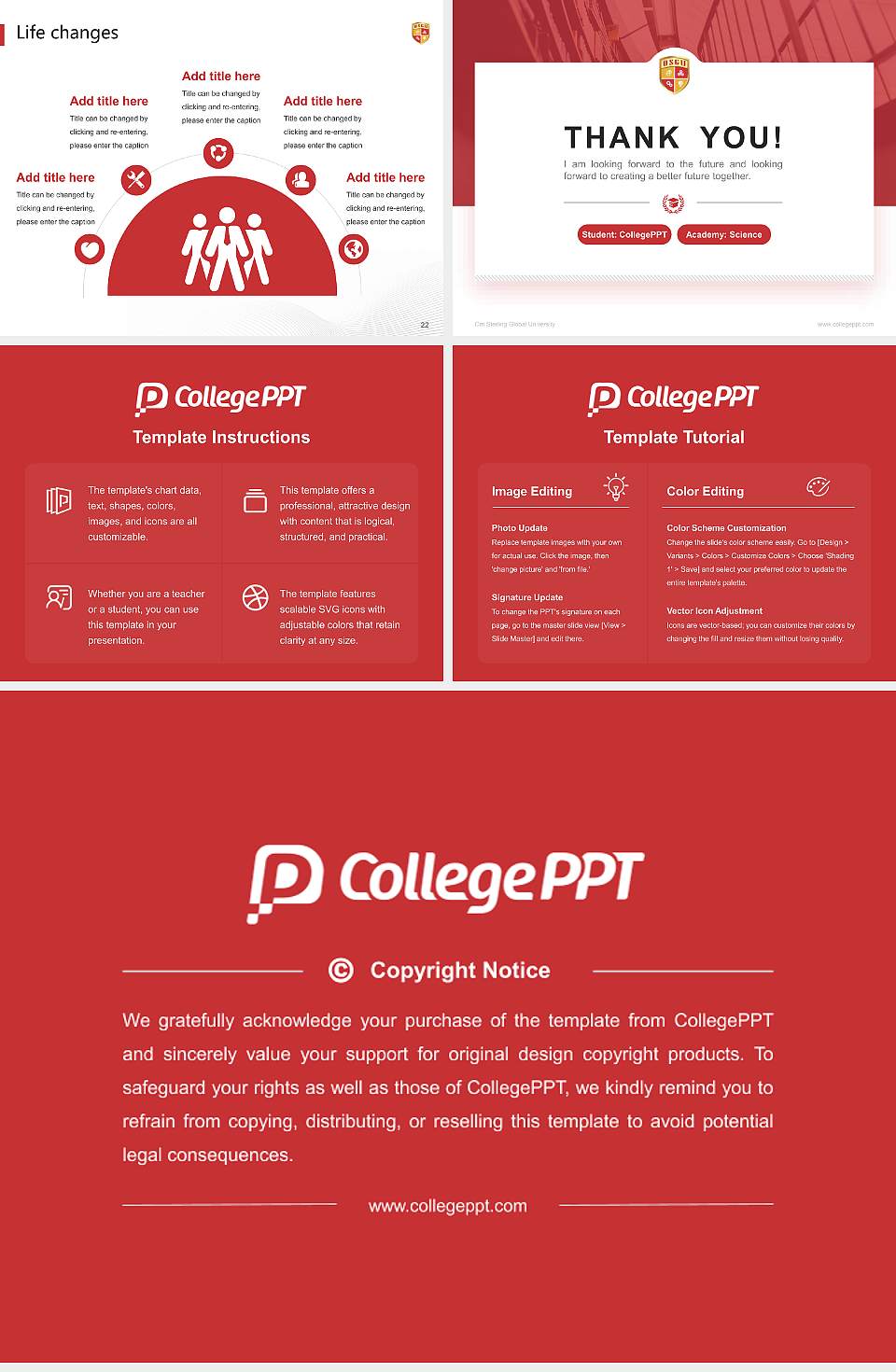 Om Sterling Global University National Scholarship Defense PPT Template4:3 ratio PPT effect preview image4