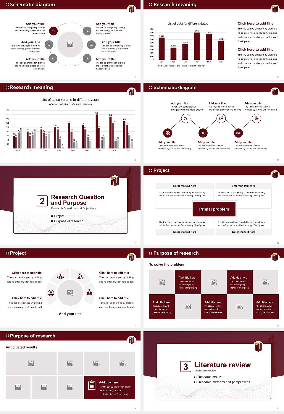 NICMAR University Graduation Thesis Defense PPT Template16:9 ratio PPT effect preview image3