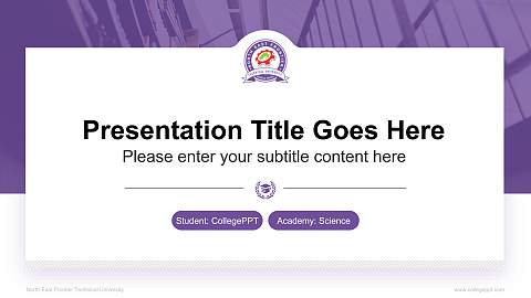 North East Frontier Technical University National Scholarship Defense PPT Template