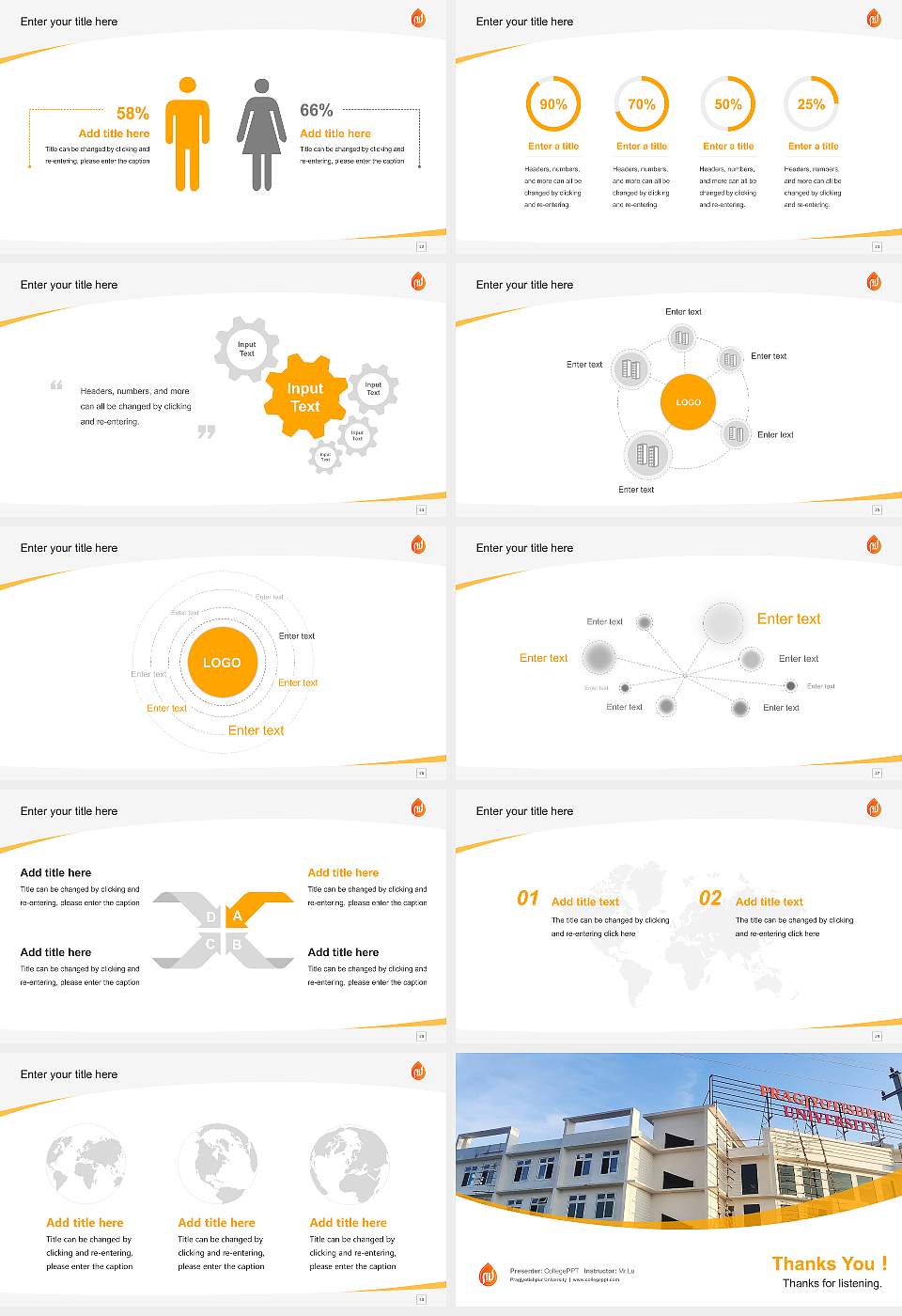 Pragjyotishpur University Course/Courseware Creation PPT Template16:9 ratio PPT effect preview image4