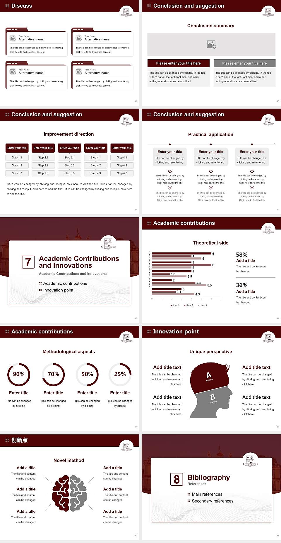 Patna University Graduation Thesis Defense PPT Template4:3 ratio PPT effect preview image6