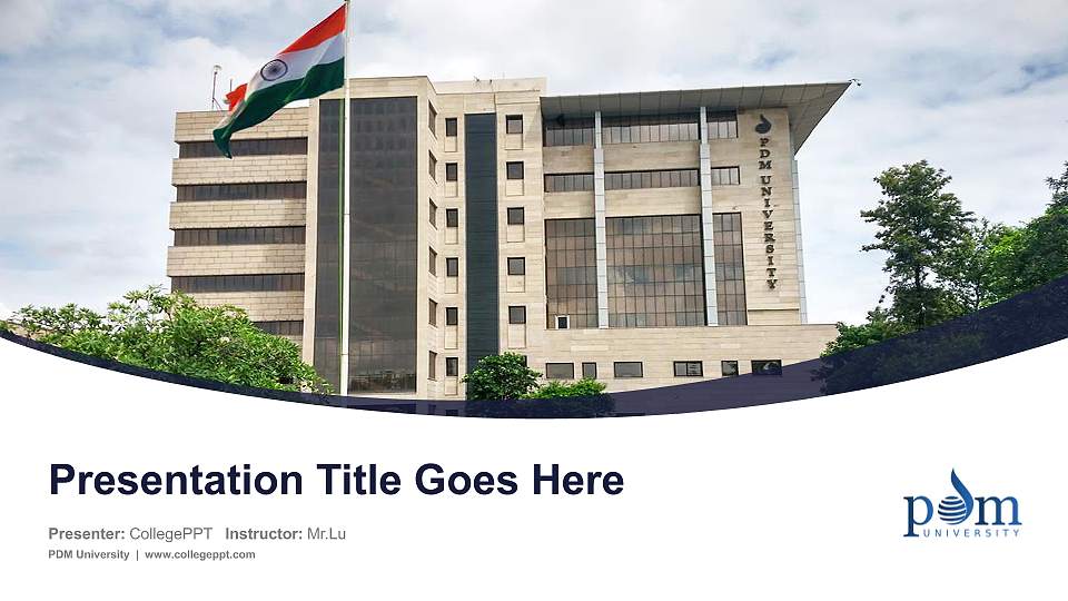 PDM University Course/Courseware Creation PPT Template16:9 ratio PPT effect preview image