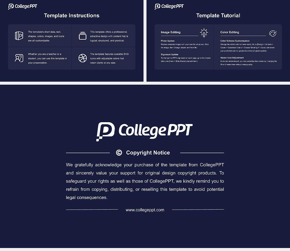 PDM University Course/Courseware Creation PPT Template16:9 ratio PPT effect preview image5