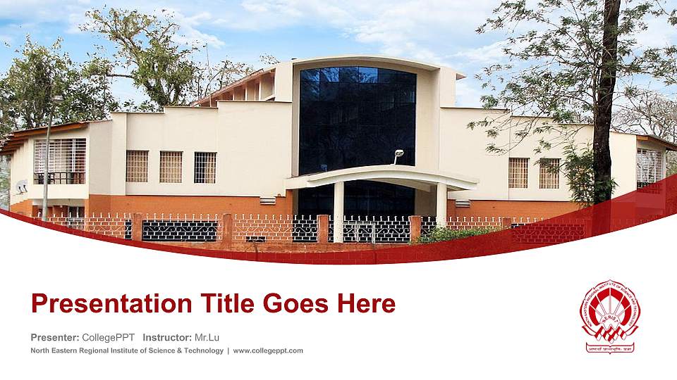 North Eastern Regional Institute of Science & Technology Course/Courseware Creation PPT Template16:9 ratio PPT effect preview image