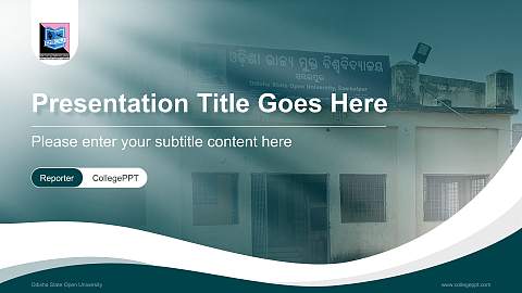 Odisha State Open University Lecture Sharing and Networking Event PPT Template