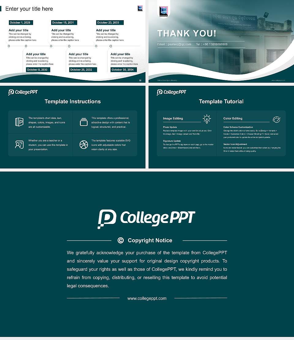 Odisha State Open University Lecture Sharing and Networking Event PPT Template16:9 ratio PPT effect preview image4