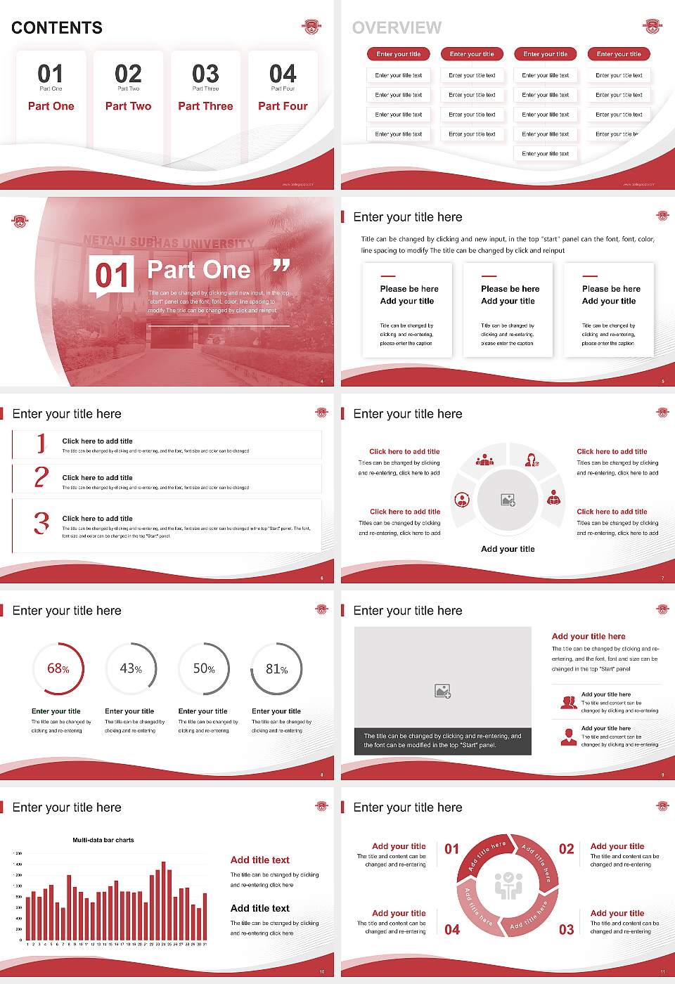Netaji Subhas University Lecture Sharing and Networking Event PPT Template16:9 ratio PPT effect preview image2