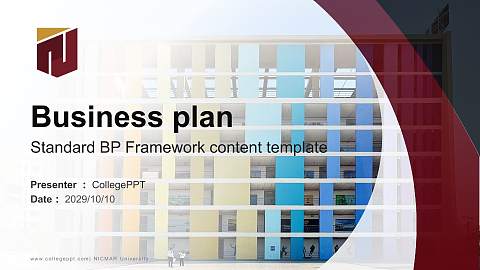 NICMAR University Competition/Entrepreneurship Contest PPT Template