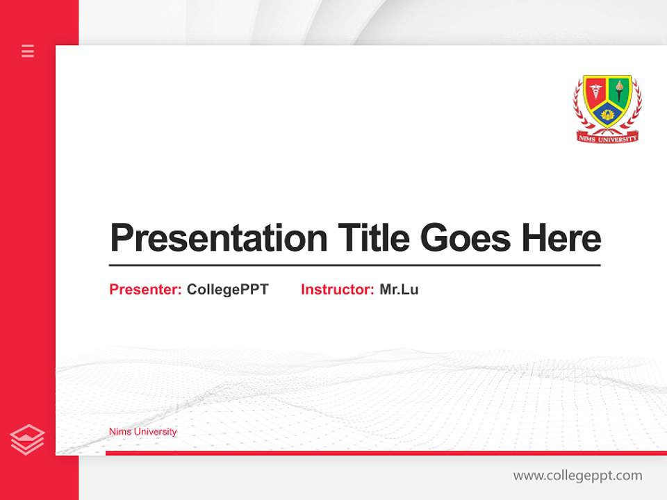 Nims University Thesis Proposal/Graduation Defense PPT Template4:3 ratio PPT effect preview image5