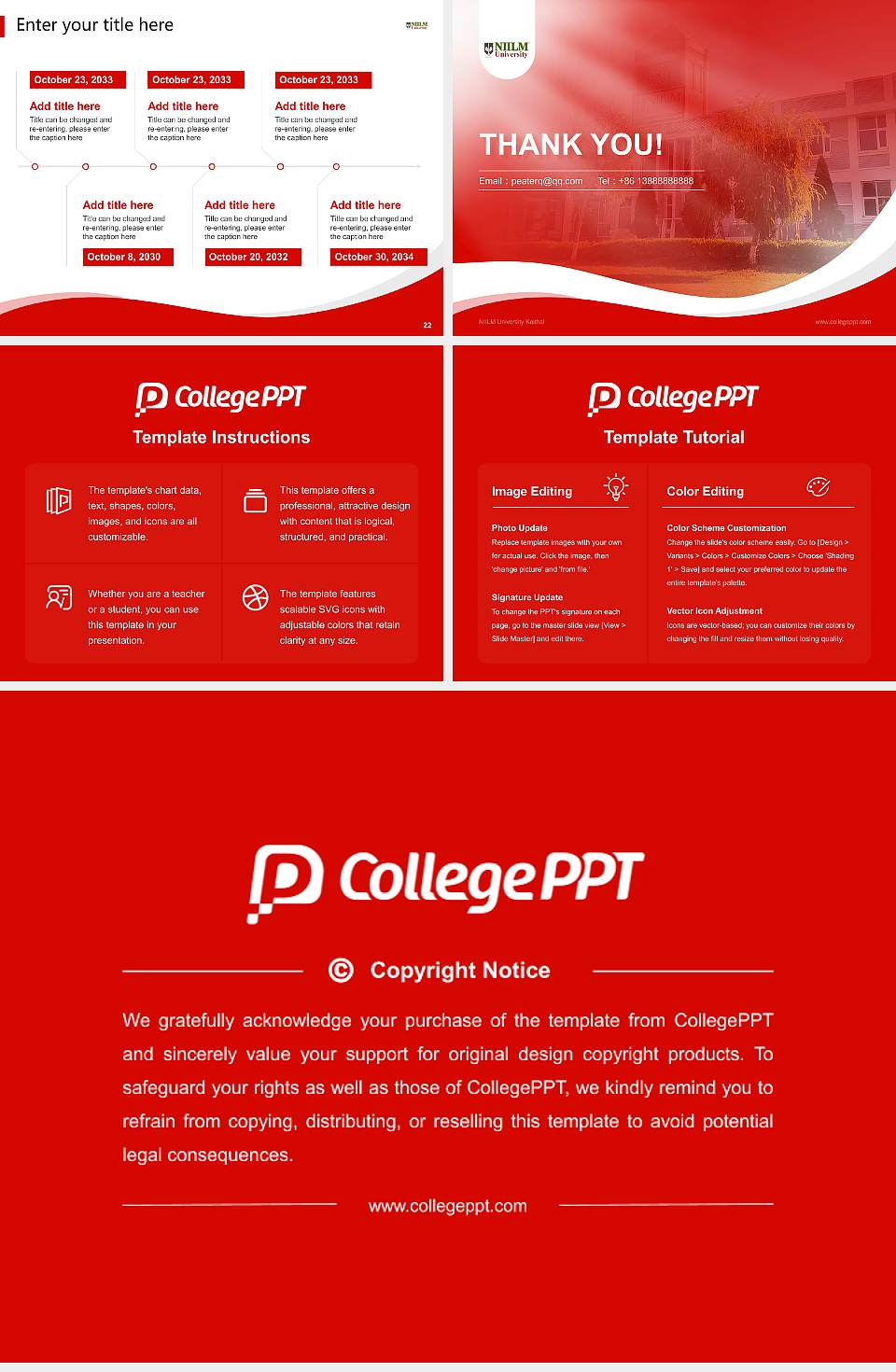NIILM University Kaithal Lecture Sharing and Networking Event PPT Template4:3 ratio PPT effect preview image4