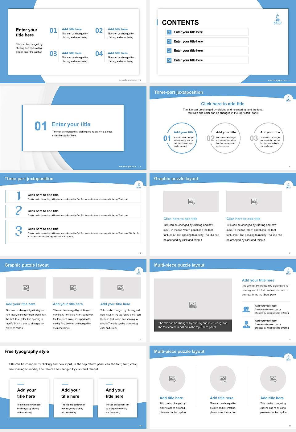 North East Christian University Academic Presentation/Research Findings Report PPT Template16:9 ratio PPT effect preview image2