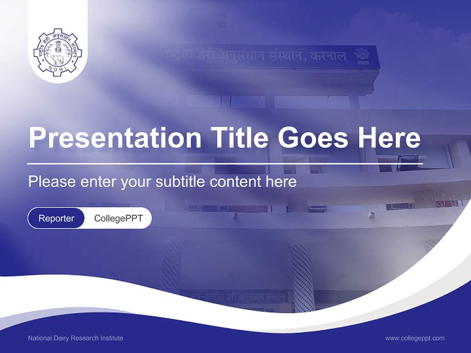 National Dairy Research Institute Lecture Sharing and Networking Event PPT Template4:3 ratio PPT effect preview image4