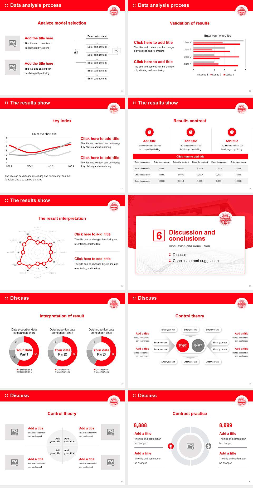 Panjab University Graduation Thesis Defense PPT Template4:3 ratio PPT effect preview image5