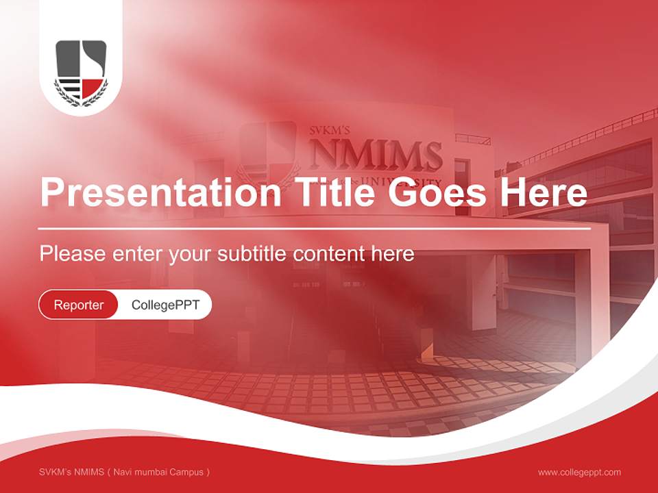 SVKM’s NMIMS（Navi mumbai Campus） Lecture Sharing and Networking Event PPT Template4:3 ratio PPT effect preview image4