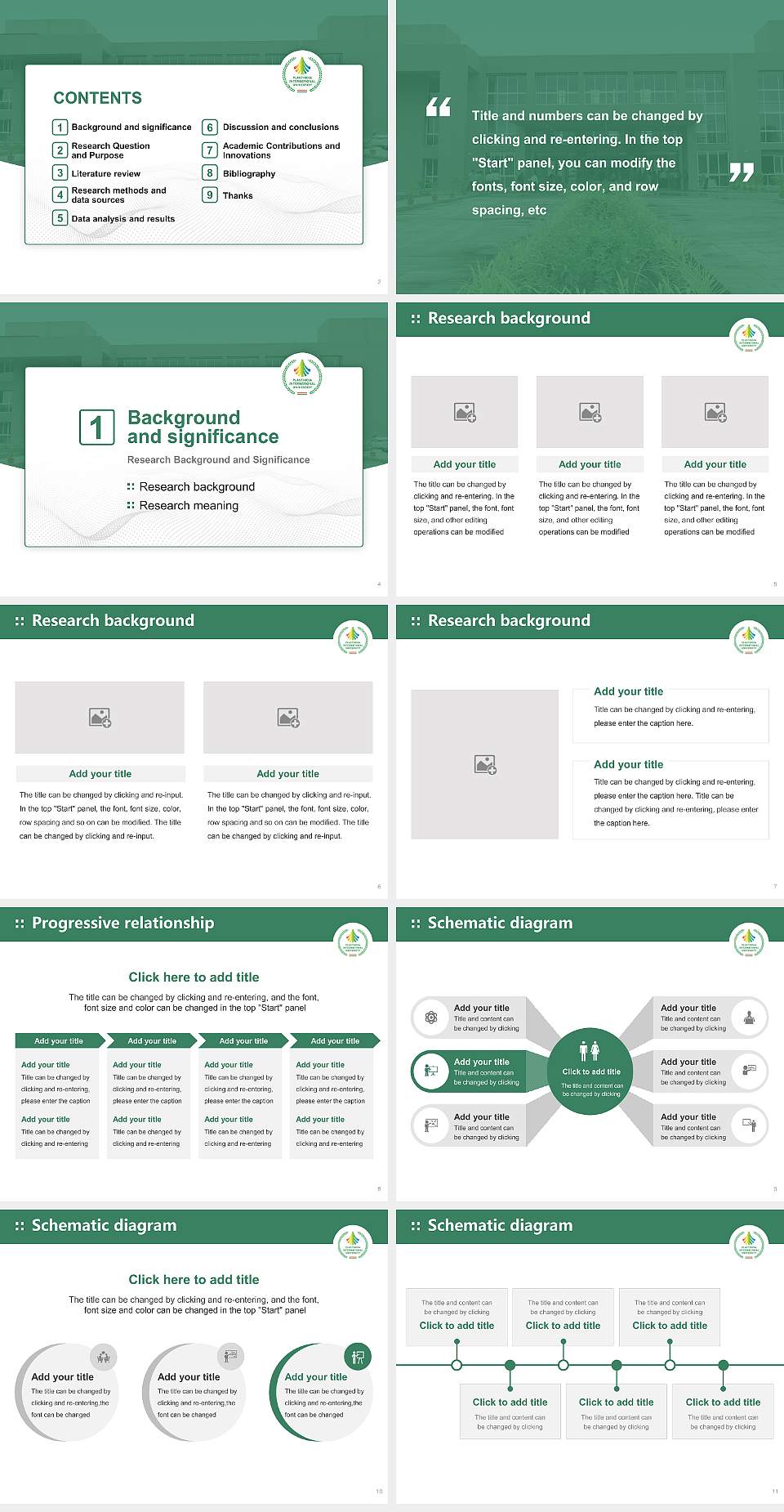 Plastindia International University Graduation Thesis Defense PPT Template4:3 ratio PPT effect preview image2