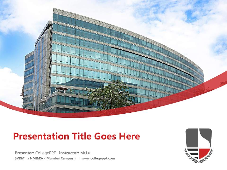 SVKM’s NMIMS-（Mumbai Campus） Course/Courseware Creation PPT Template4:3 ratio PPT effect preview image5