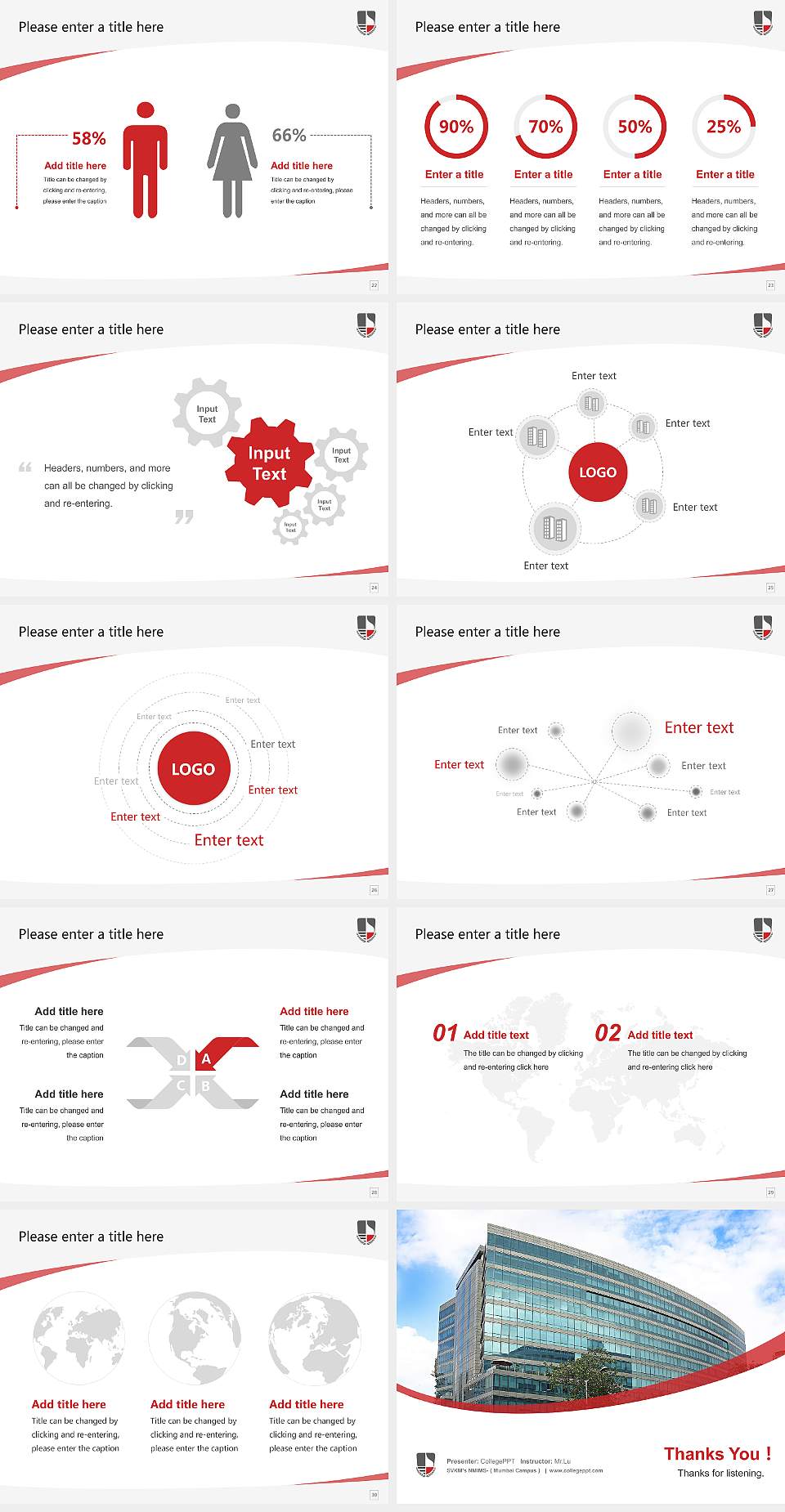 SVKM’s NMIMS-（Mumbai Campus） Course/Courseware Creation PPT Template4:3 ratio PPT effect preview image4