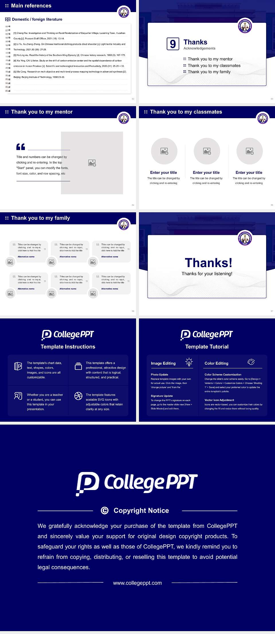 Periyar University Graduation Thesis Defense PPT Template4:3 ratio PPT effect preview image7