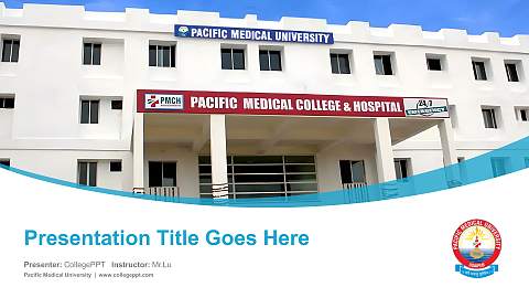 Pacific Medical University Course/Courseware Creation PPT Template