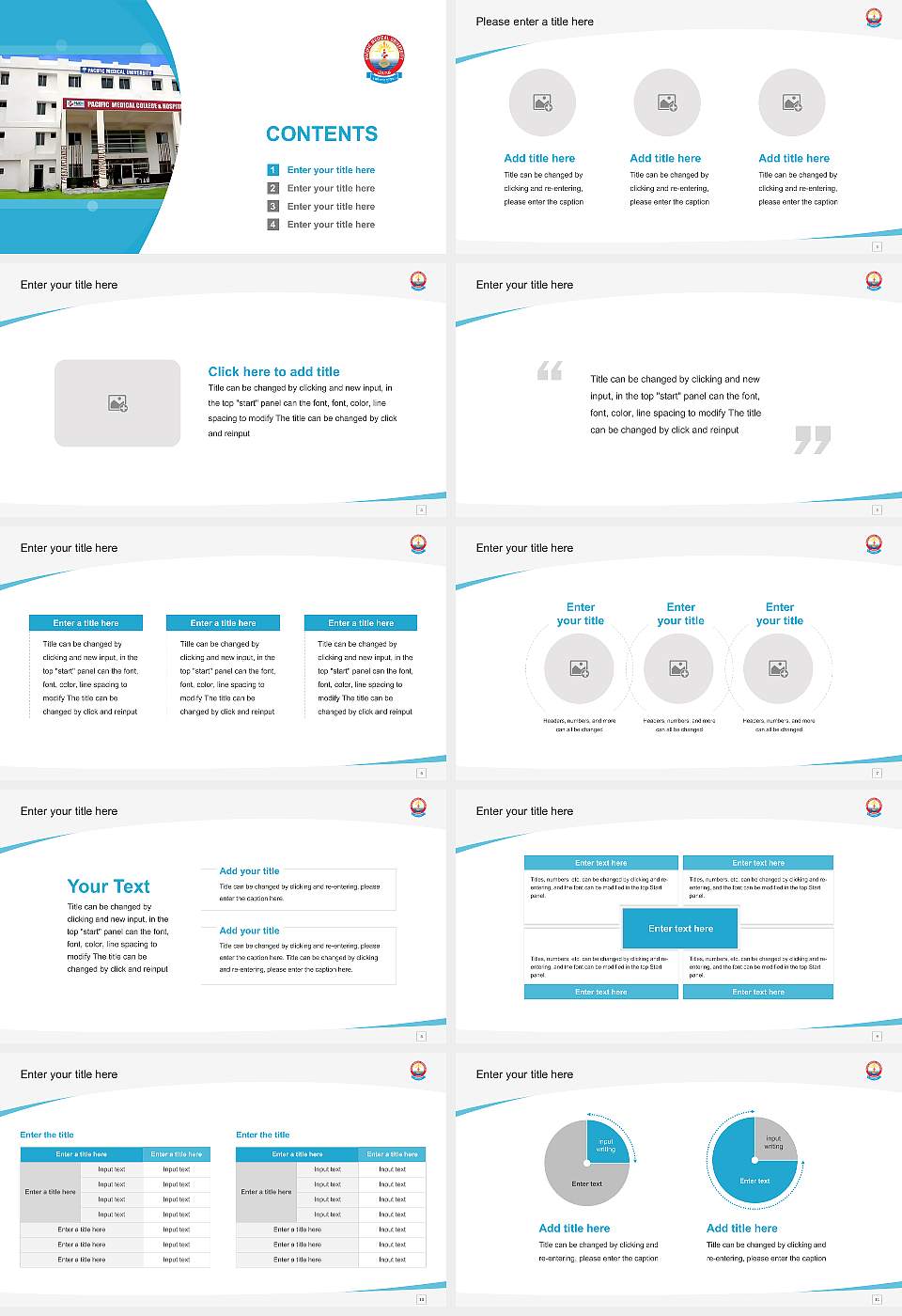 Pacific Medical University Course/Courseware Creation PPT Template16:9 ratio PPT effect preview image2