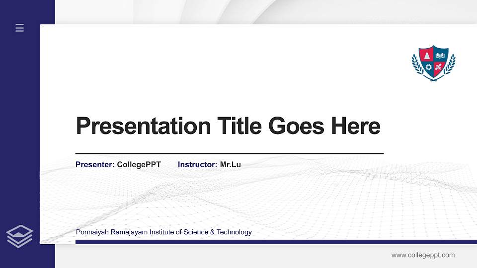 Ponnaiyah Ramajayam Institute of Science & Technology Thesis Proposal/Graduation Defense PPT Template16:9 ratio PPT effect preview image