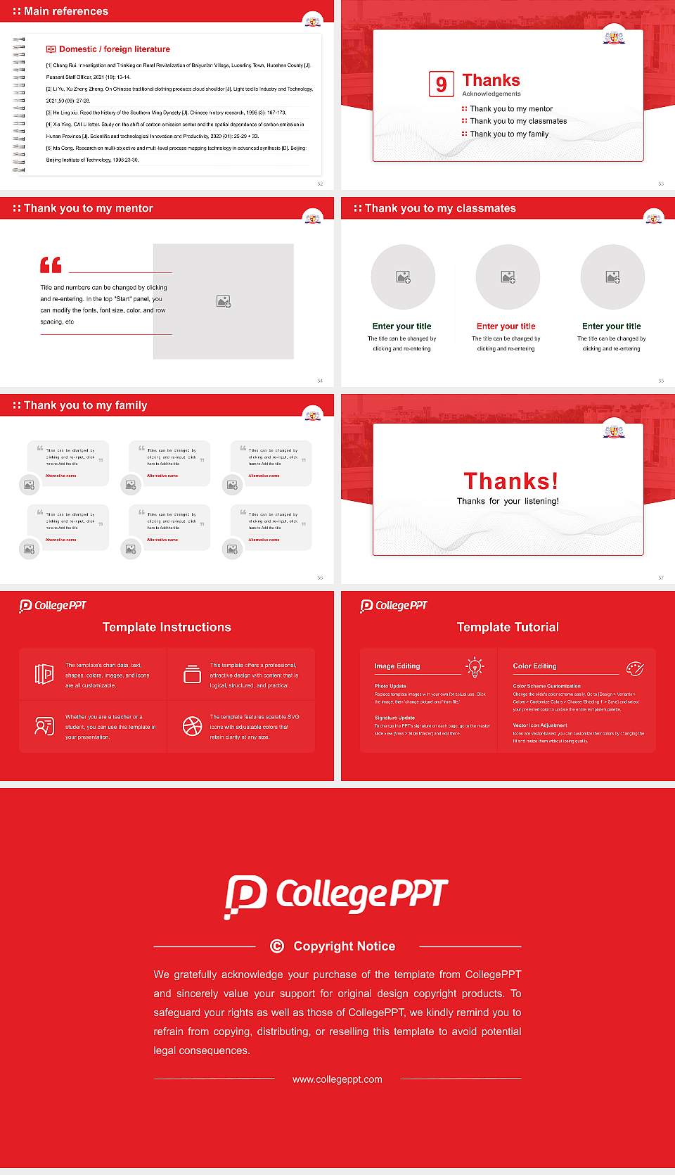 Parul University Graduation Thesis Defense PPT Template16:9 ratio PPT effect preview image7