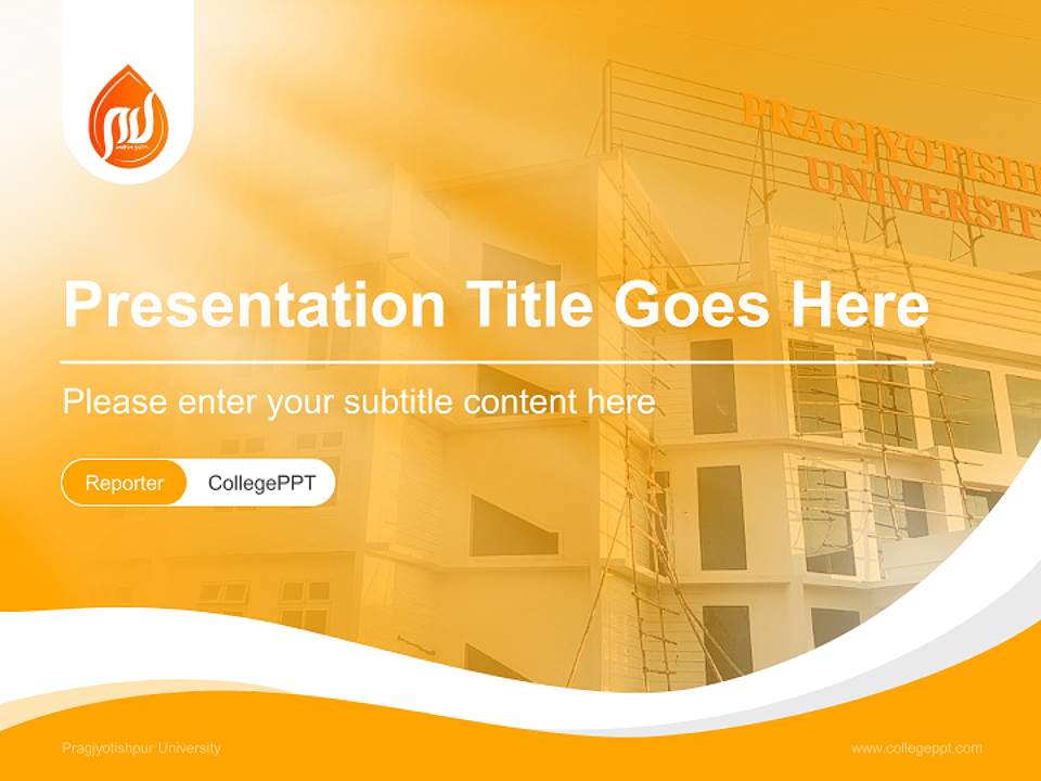 Pragjyotishpur University Lecture Sharing and Networking Event PPT Template4:3 ratio PPT effect preview image4