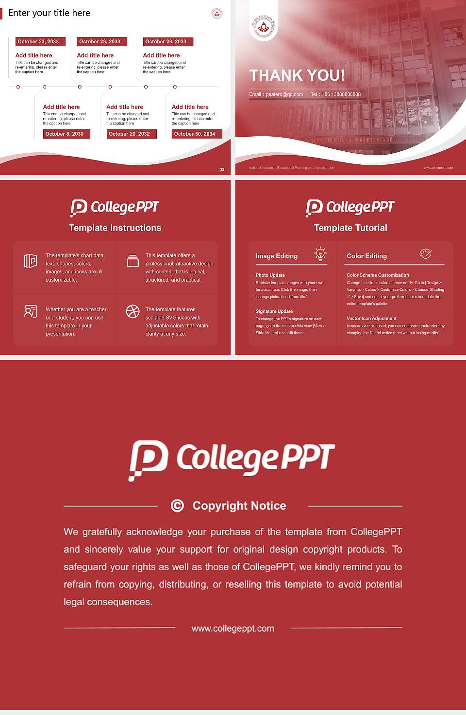 National Institute of Educational Planning and Administration Lecture Sharing and Networking Event PPT Template4:3 ratio PPT effect preview image4
