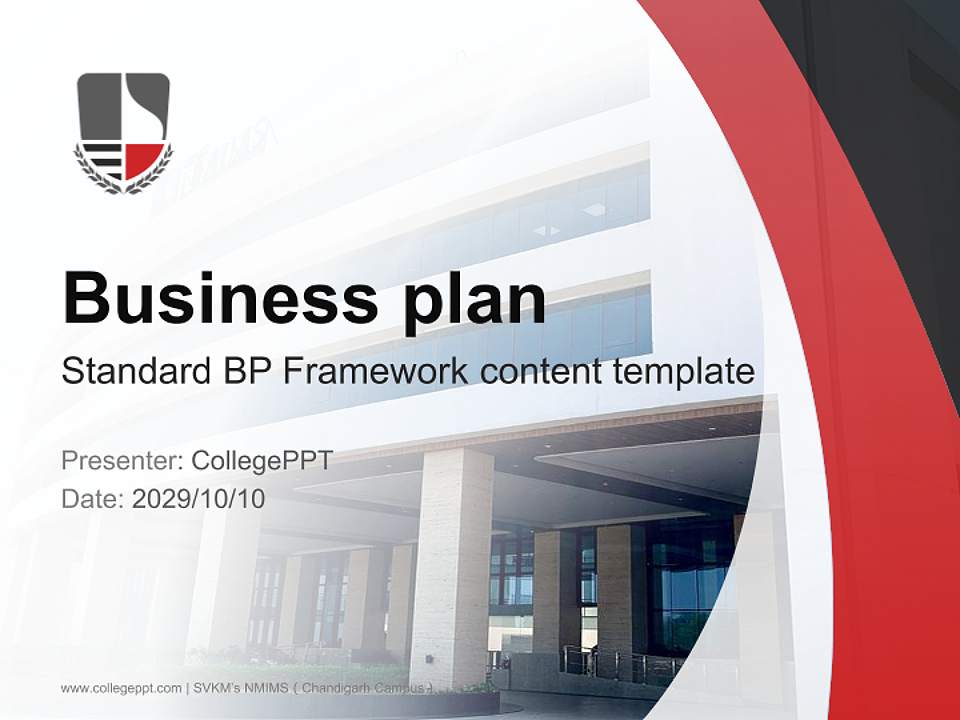 SVKM’s NMIMS（Chandigarh Campus） Competition/Entrepreneurship Contest PPT Template4:3 ratio PPT effect preview image9