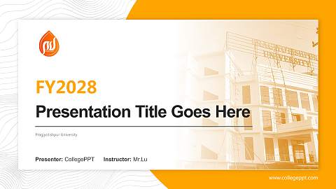 Pragjyotishpur University Academic Presentation/Research Findings Report PPT Template