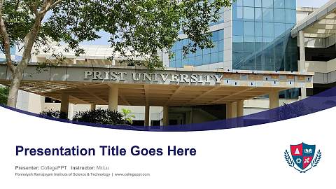 Ponnaiyah Ramajayam Institute of Science & Technology Course/Courseware Creation PPT Template