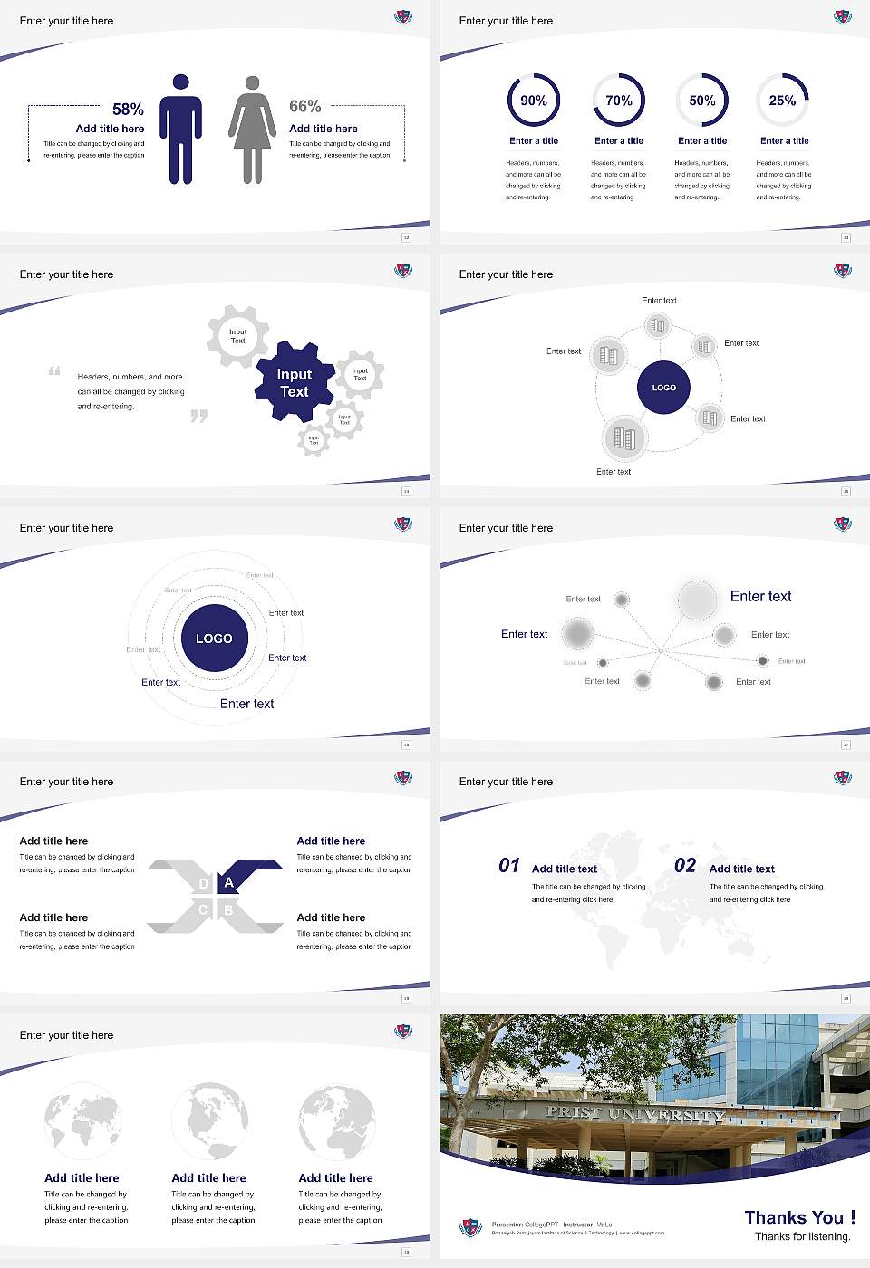 Ponnaiyah Ramajayam Institute of Science & Technology Course/Courseware Creation PPT Template16:9 ratio PPT effect preview image4