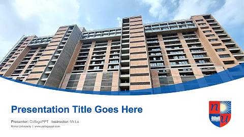 Nirma University Course/Courseware Creation PPT Template