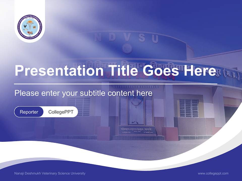 Nanaji Deshmukh Veterinary Science University Lecture Sharing and Networking Event PPT Template4:3 ratio PPT effect preview image4