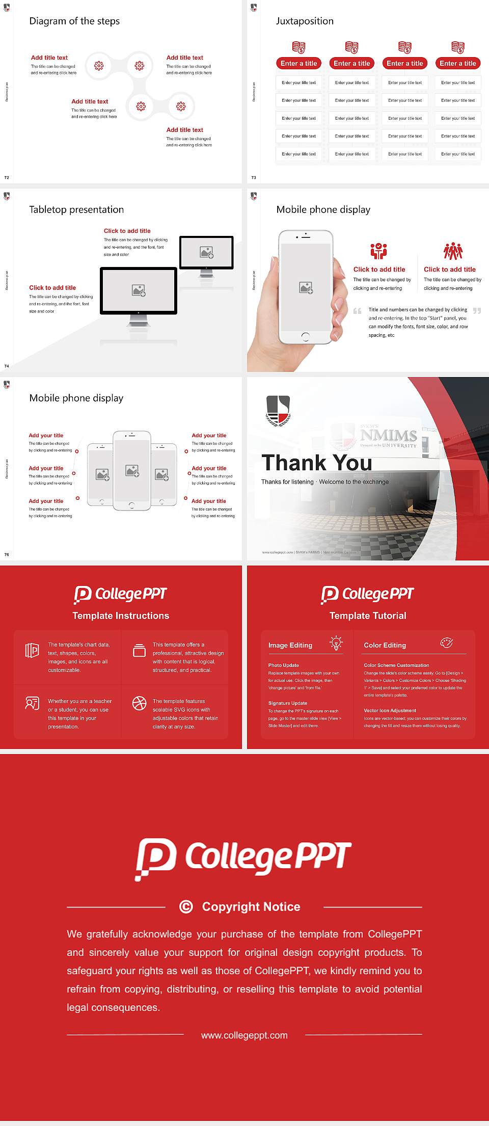 SVKM’s NMIMS（Navi mumbai Campus） Competition/Entrepreneurship Contest PPT Template4:3 ratio PPT effect preview image9
