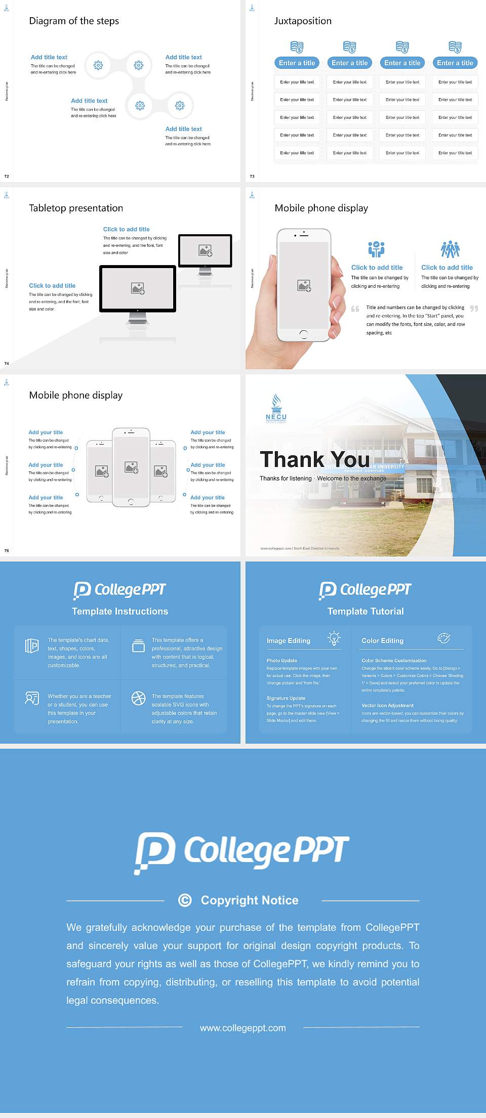 North East Christian University Competition/Entrepreneurship Contest PPT Template4:3 ratio PPT effect preview image9