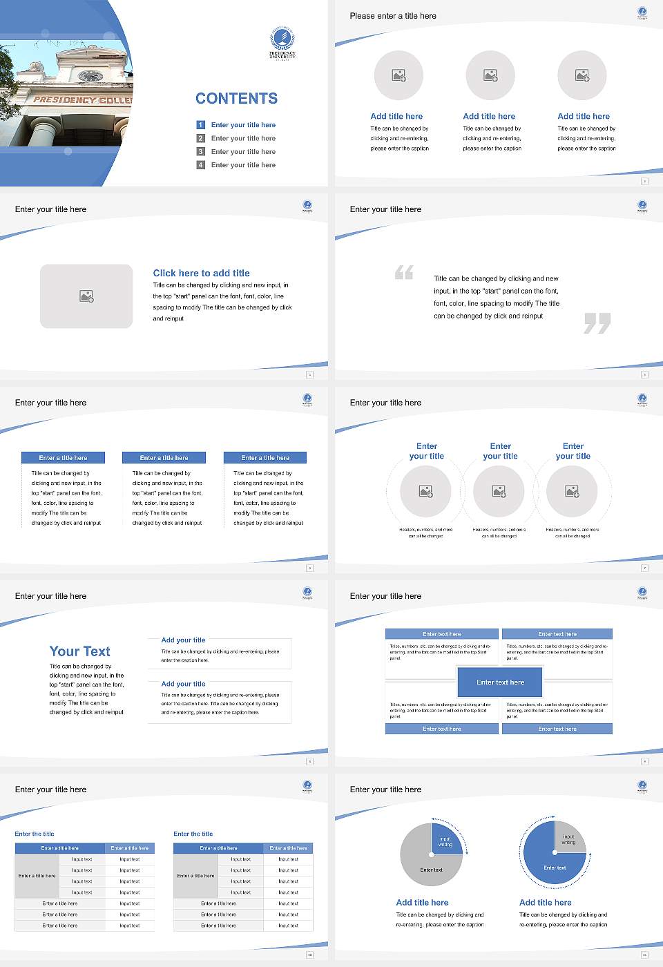 Presidency University, Kolkata Course/Courseware Creation PPT Template16:9 ratio PPT effect preview image2