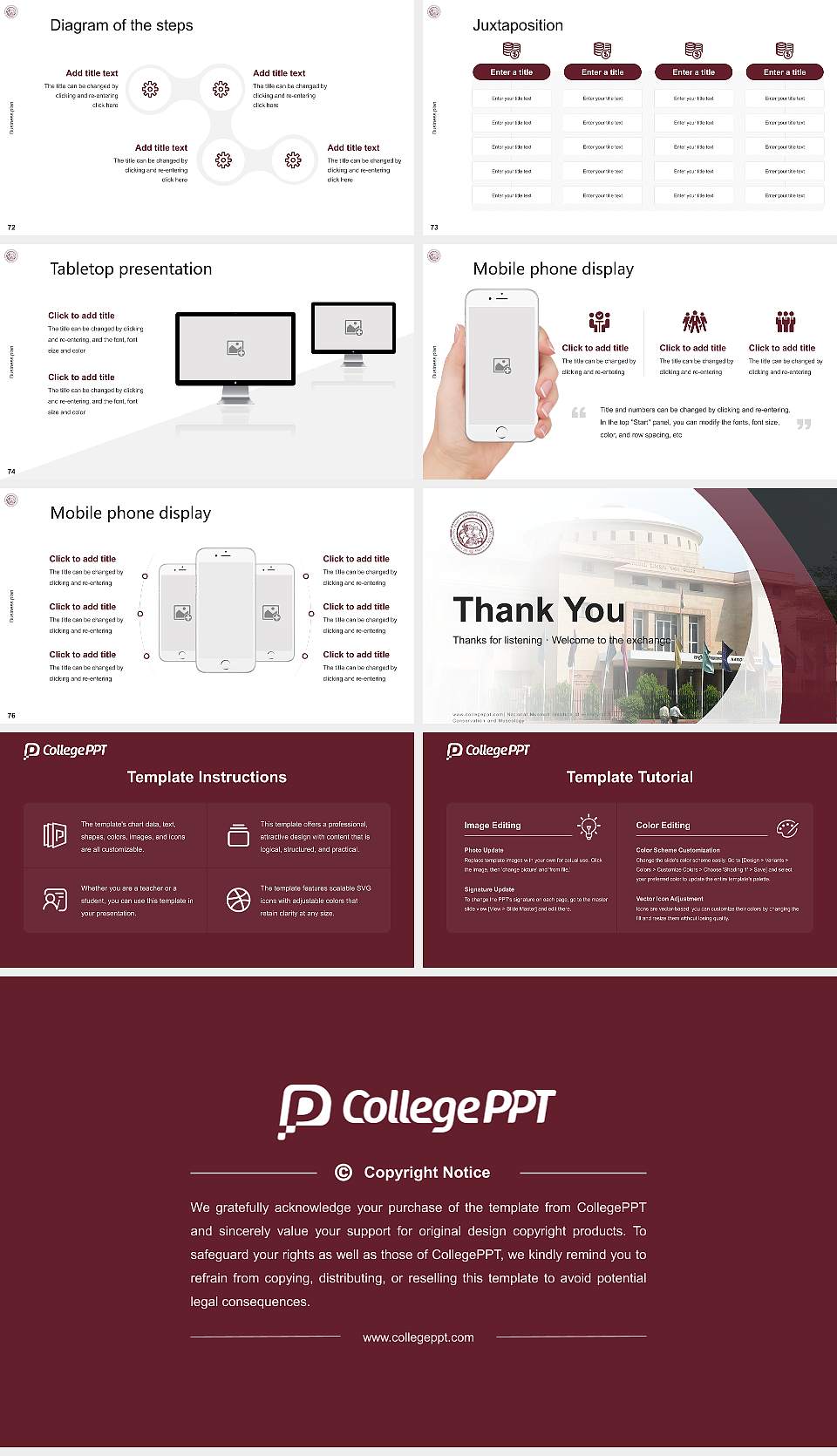 National Museum Institute of History of Art, Conservation and Museology Competition/Entrepreneurship Contest PPT Template16:9 ratio PPT effect preview image9