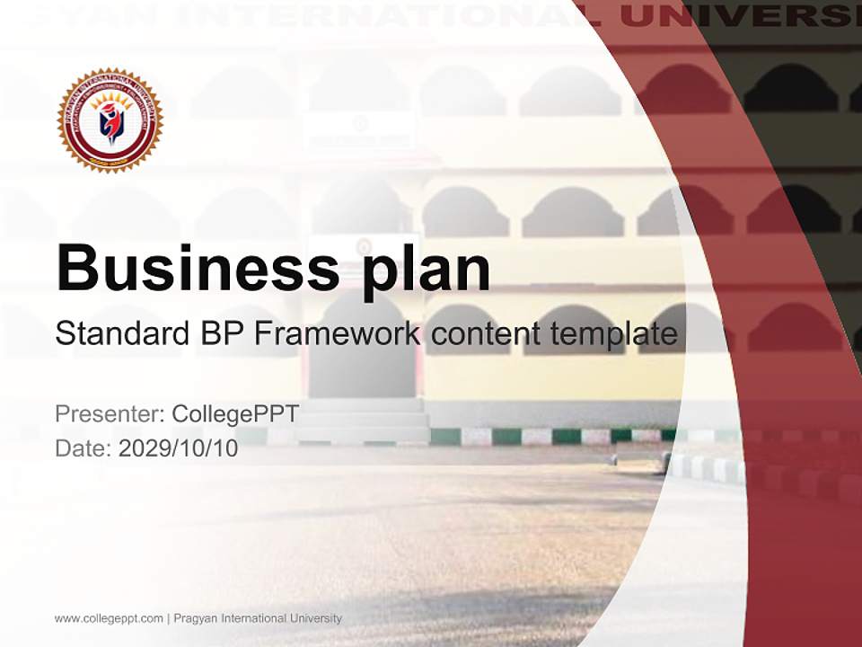 Pragyan International University Competition/Entrepreneurship Contest PPT Template4:3 ratio PPT effect preview image9