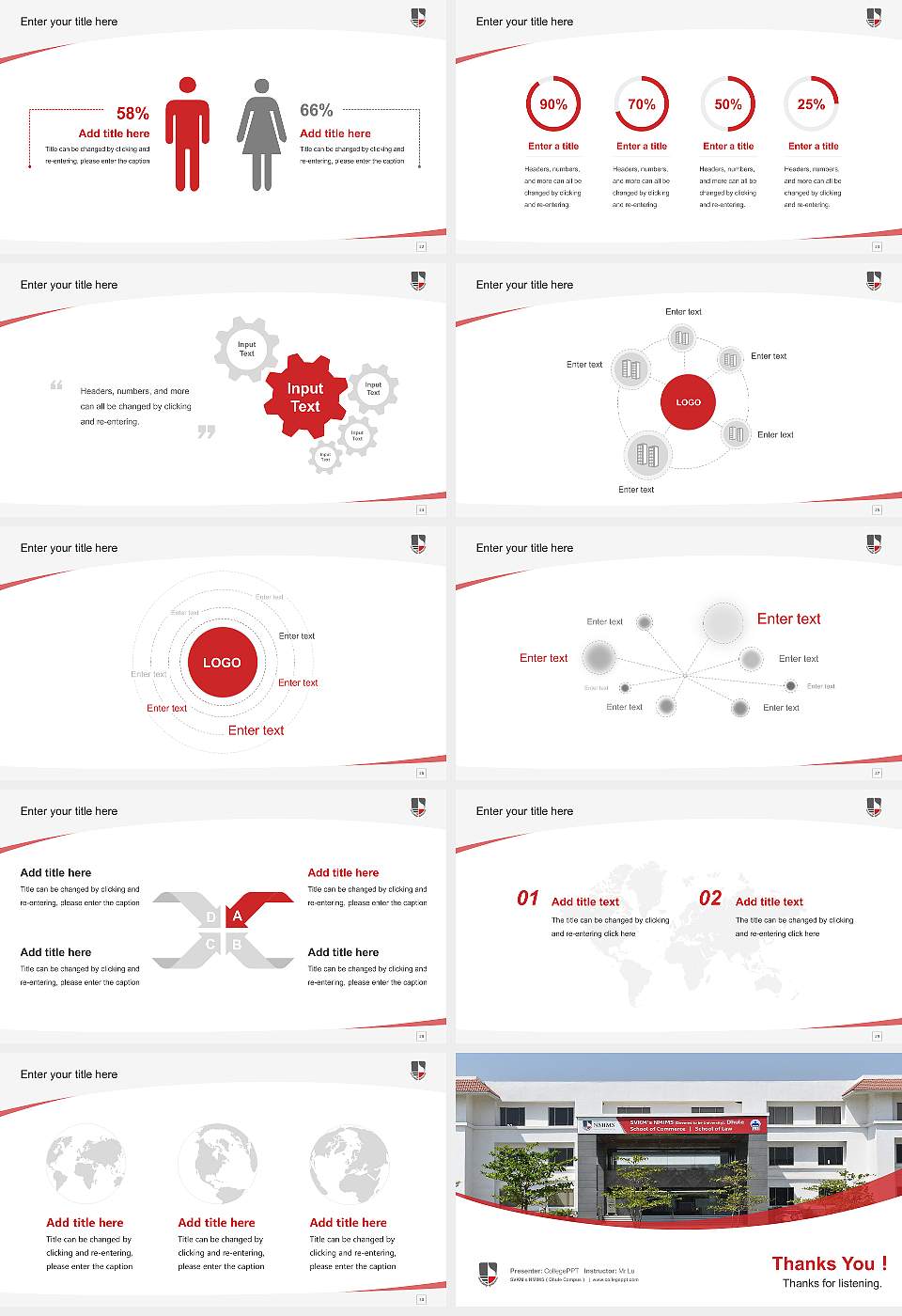 SVKM’s NMIMS（Dhule Campus） Course/Courseware Creation PPT Template16:9 ratio PPT effect preview image4