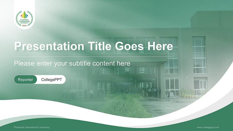 Plastindia International University Lecture Sharing and Networking Event PPT Template16:9 ratio PPT effect preview image