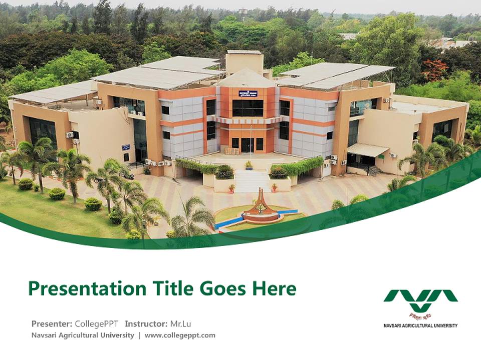 Navsari Agricultural University Course/Courseware Creation PPT Template4:3 ratio PPT effect preview image5