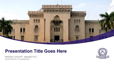 Osmania University Course/Courseware Creation PPT Template