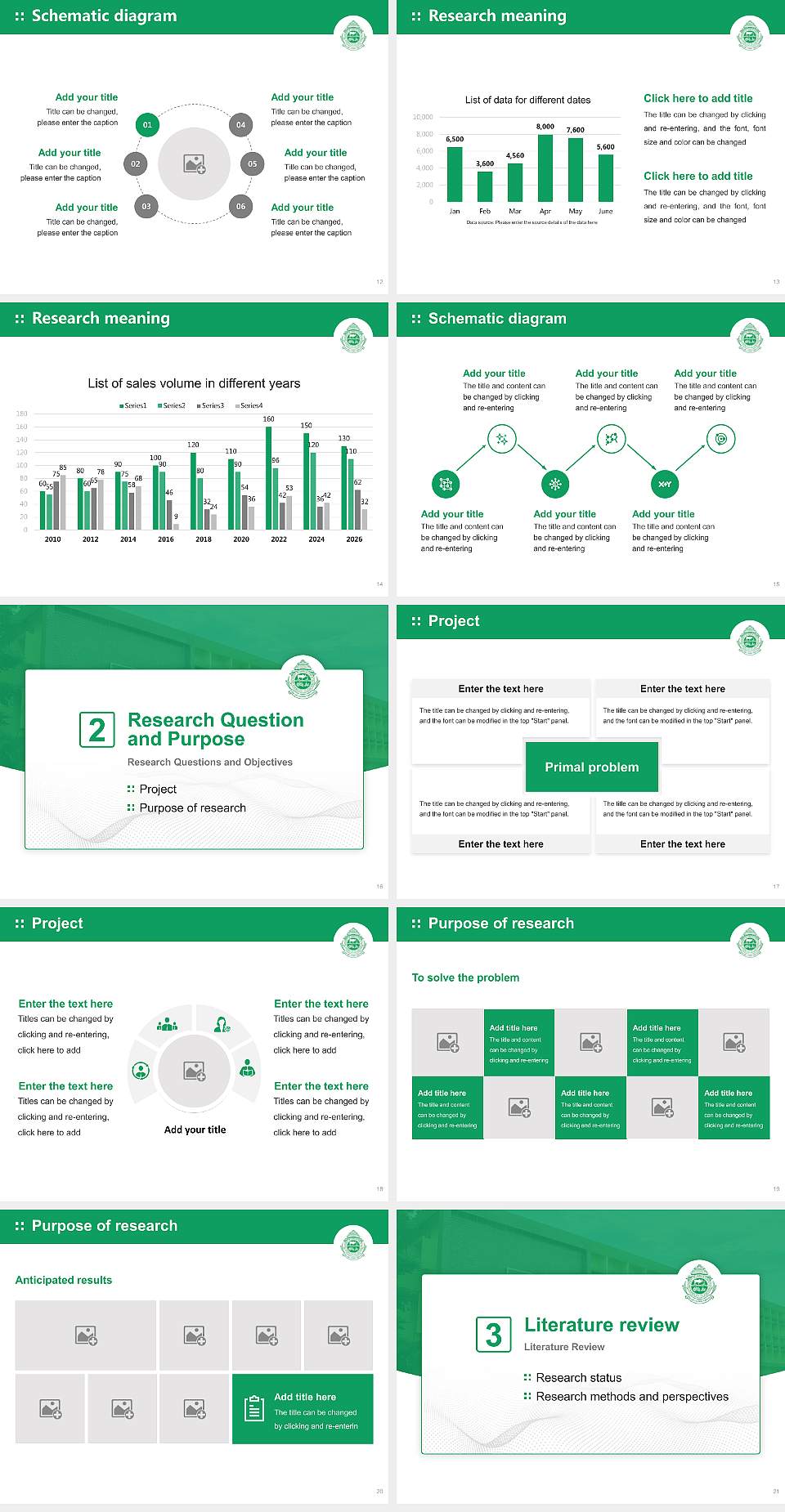 Odisha University of Agriculture and Technology Graduation Thesis Defense PPT Template4:3 ratio PPT effect preview image3