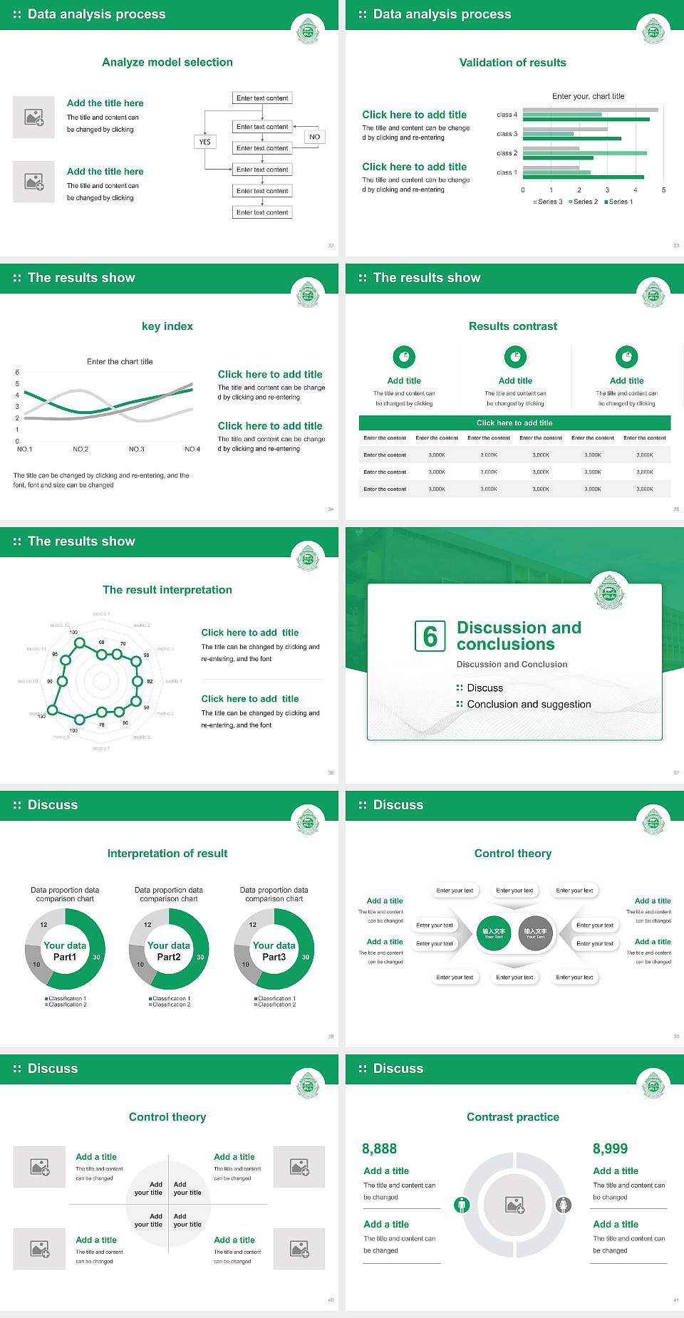 Odisha University of Agriculture and Technology Graduation Thesis Defense PPT Template4:3 ratio PPT effect preview image5