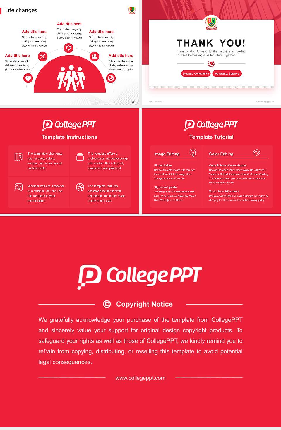 Nims University National Scholarship Defense PPT Template4:3 ratio PPT effect preview image4