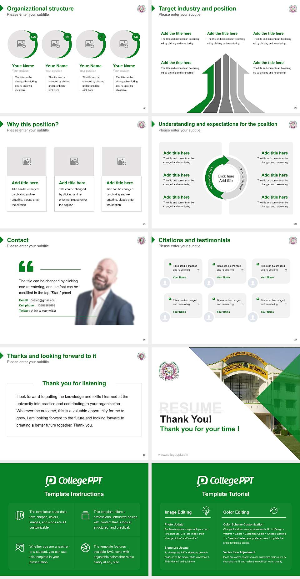 Narendra Deva University of Agriculture & Technology Resume PPT Template4:3 ratio PPT effect preview image4