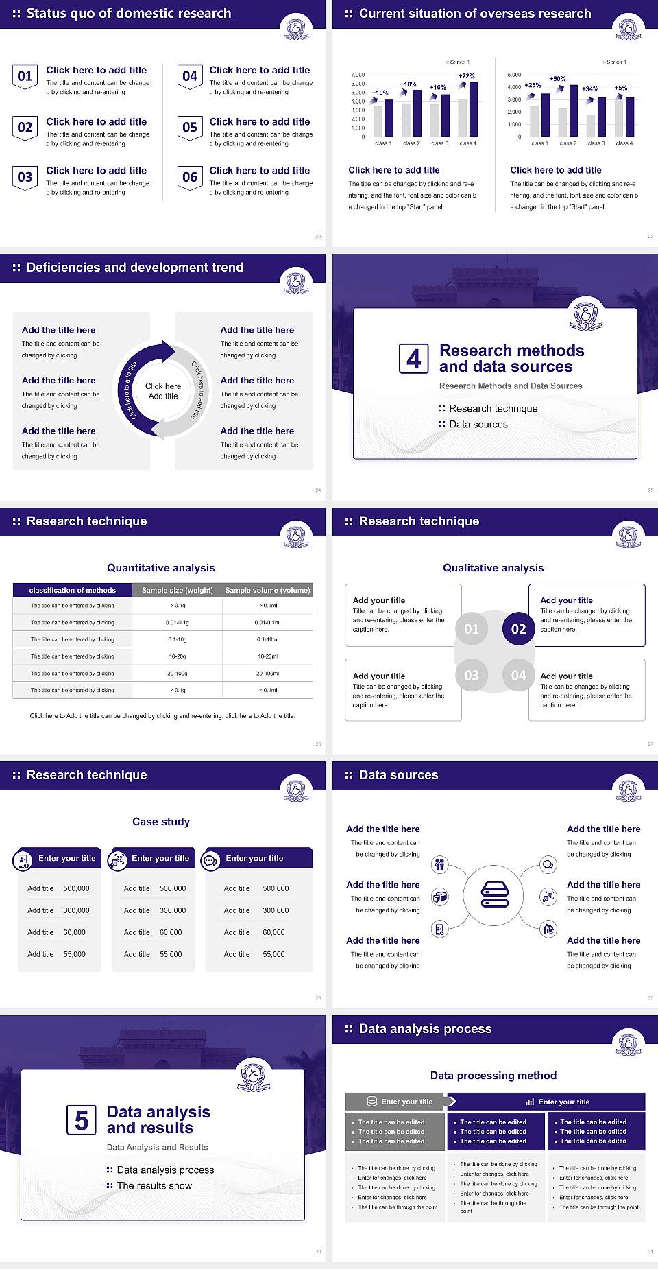 Osmania University Graduation Thesis Defense PPT Template4:3 ratio PPT effect preview image4