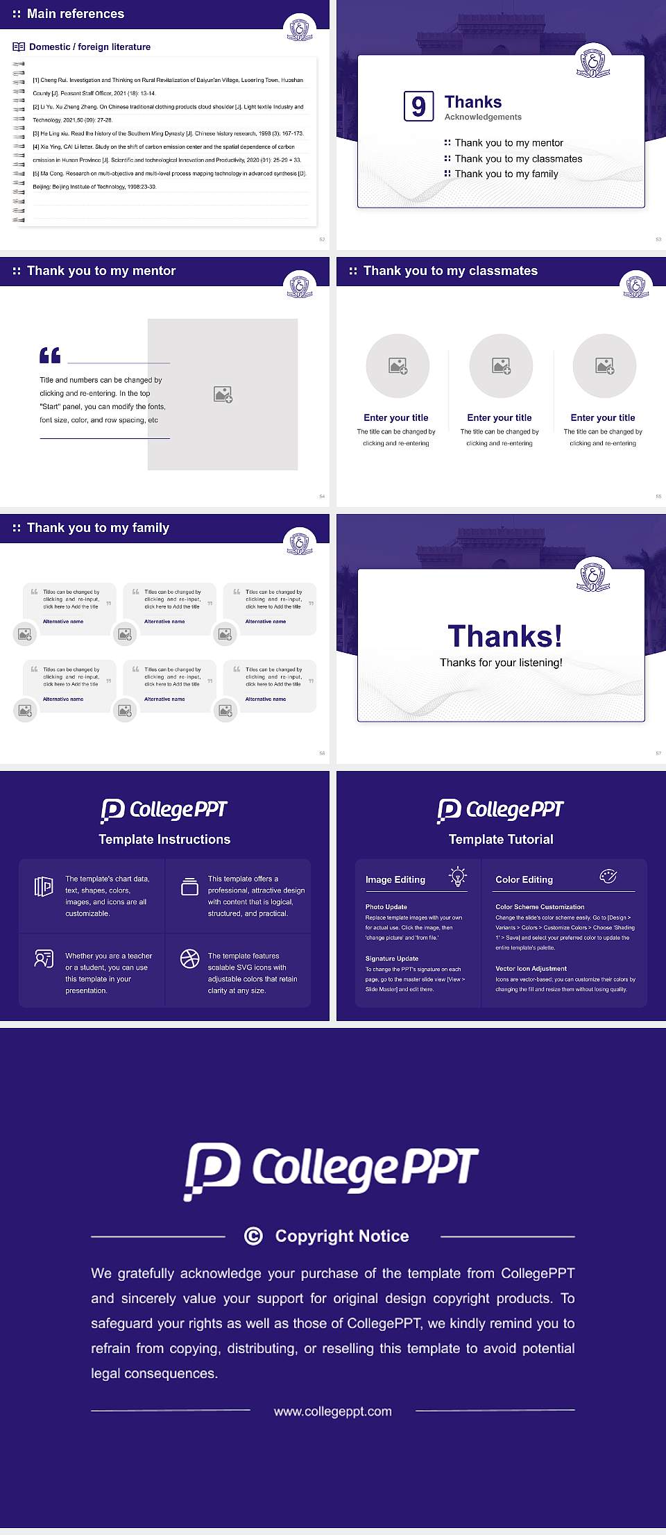 Osmania University Graduation Thesis Defense PPT Template4:3 ratio PPT effect preview image7
